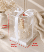 Full Transparent Cake / Gift Box (8” × 8” × 10”)