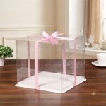 Full Transparent Cake / Gift Box (14” × 14” × 14”) - Image 2