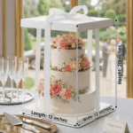Transparent Cake/ Gift Box (12” × 12” × 20”)