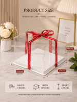 Full Transparent Cake/ Gift Box (14” × 14” × 8”) - Image 2