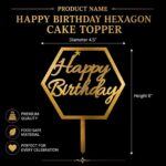 Happy Birthday Hexagon Cake Topper
