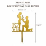 Love Proposal Cake Topper Big