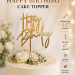 Happy Birthday Cake Topper Big