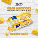 Iko Cheddar Cheese Cream Sandwich Crackers 180gm