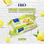 Iko Lemon Cream Sandwich Crackers 180gm