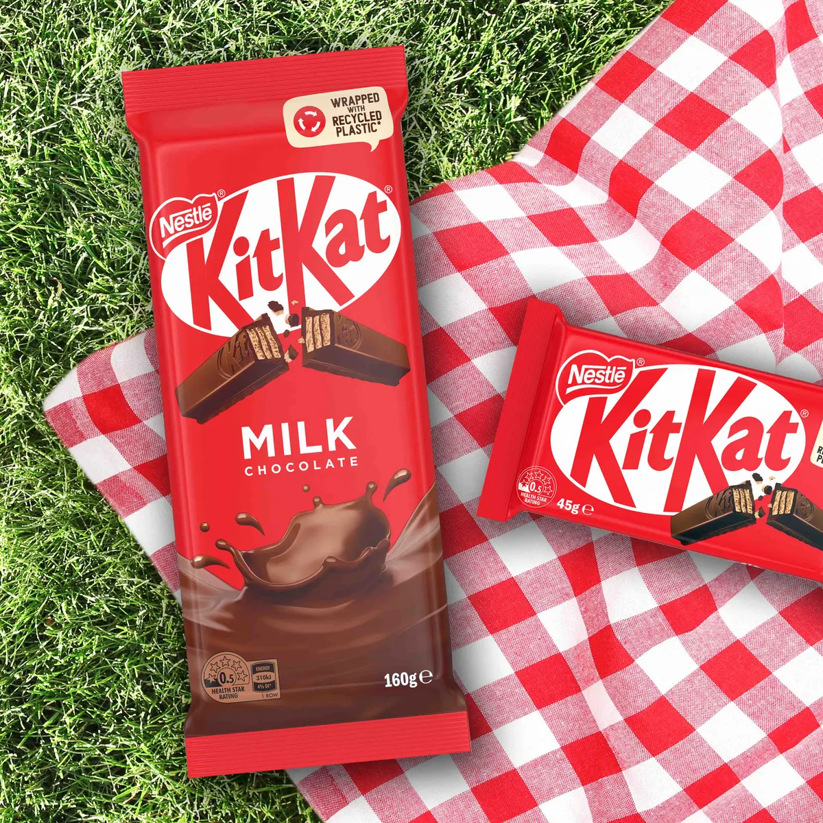 Kitkat Milk Chocolate 160g Large Bar Kitkat Milk Chocolate 160g - Image 1