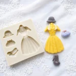 Silicone Lady Dress, Hat, Bag, Purse & Shoes  Mold