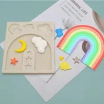 Silicone Large Rainbow Clouds Mold