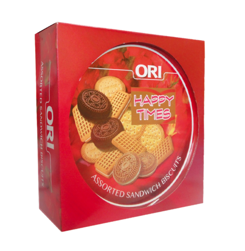 ROUND-HAPPY-TIME ORI Happy Time Assorted Biscuits 800g - Image 1