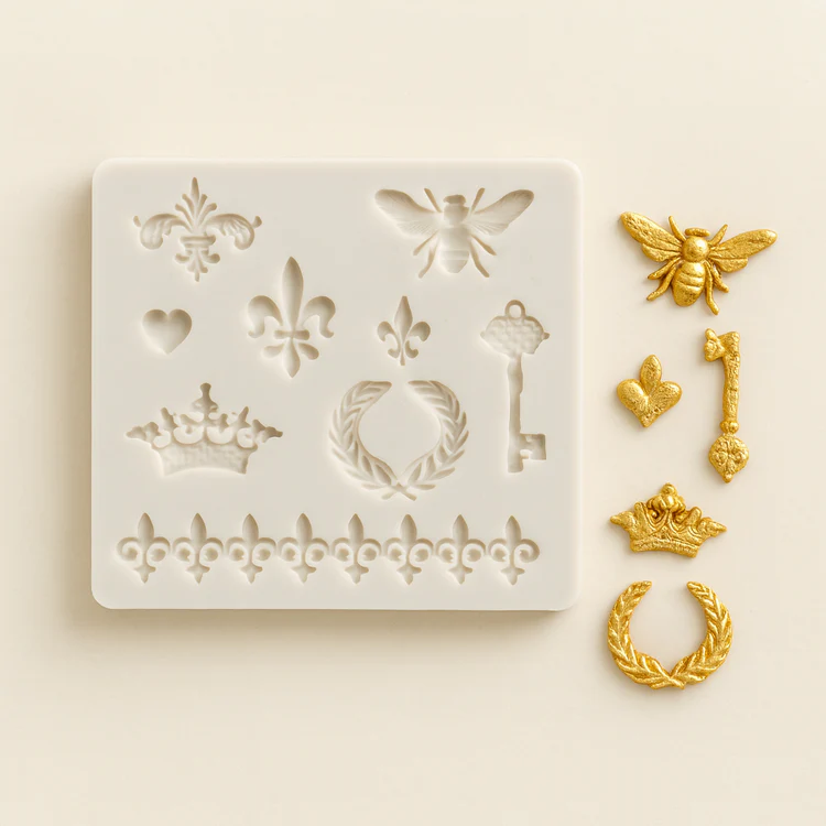 Royal_Fluer_De_Lis_-_Silicone_Mold_3 Silicone Royal Fluer De Lis - Image 1
