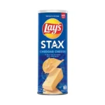 Lay's Stax Potato Snacks Cheddar Cheese Flavor British Style