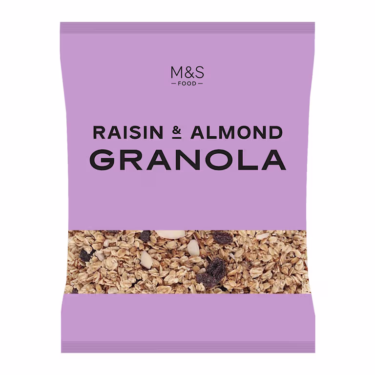 c4b25a699b2e50206933a9f39a17b12e M&S Raisin and Almond Granola 1kg - Image 1
