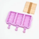Silicone Block Shape Ice Cream Mold With 50psc Sticks - Image 5