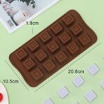 Silicone Chocolate  Ice Cube Tray Square Mold