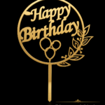 Happy Birthday Balloon Circle Topper
