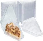 Clear Plastic Pie Slice Container with Hinged Dome Lid, 100 Pcs - Image 3