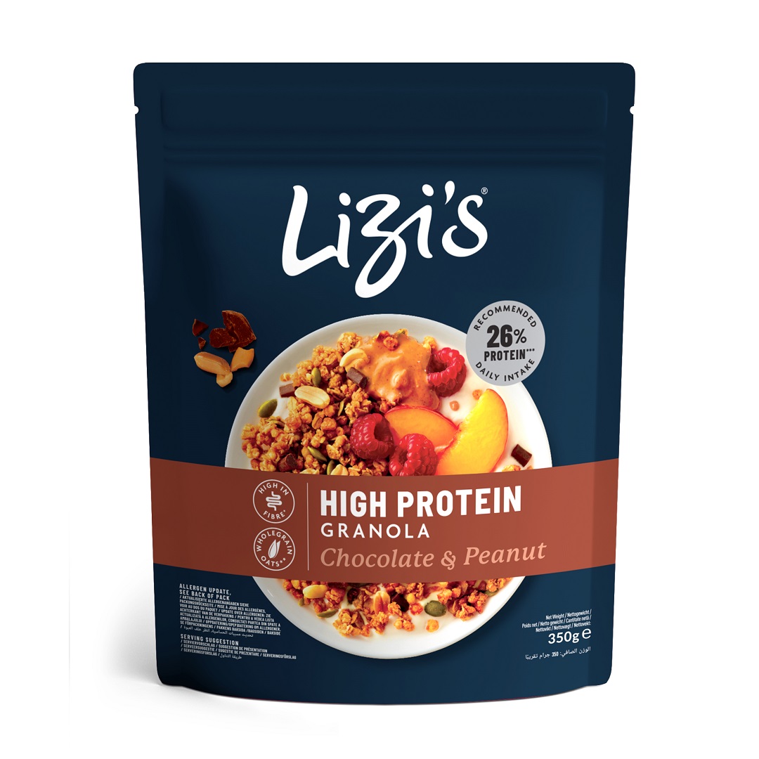 Lizi's High Protein Granola - Chocolate & Peanut 350g Lizi's High Protein Granola - Chocolate & Peanut 350g - Image 1