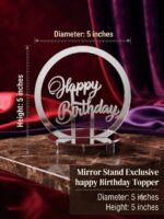 Mirror Stand Exclusive Happy Birthday Topper - Image 3