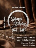 Mirror Stand Exclusive Happy Birthday Topper - Image 2