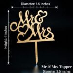 Mr & Mrs Cake Topper