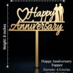 Happy Anniversary Cake Topper