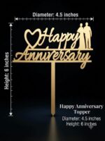 Happy Anniversary Cake Topper