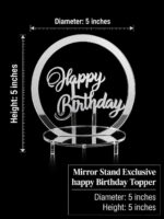 Mirror Stand Exclusive Happy Birthday Topper