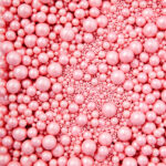 Pink Edible Sugar Pearls - Image 2