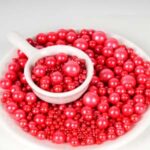 Red Edible Sugar Pearls - Image 2
