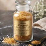 Golden Edible Sugar Crystals