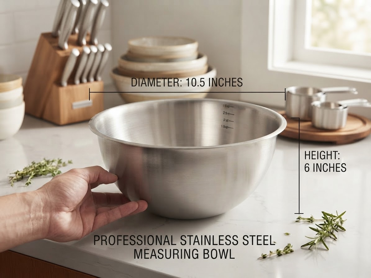 IMG_8576 Premium Stainless Steel Measuring Mixing Bowl (Big Size) - Image 1