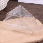 Clear Plastic Pie Slice Container with Hinged Dome Lid, 100 Pcs - Image 5