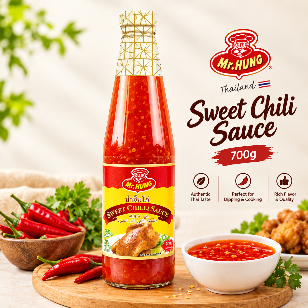 Mr. Hung Sweet Chilli Sauce 700g Mr. Hung Sweet Chilli Sauce 700g - Image 1