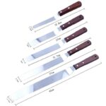 Wooden Handle Cake Icing Spatula – 32 cm - Image 3