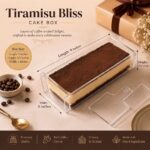 Tiramisu Bliss Transparent Cake BoX without lid