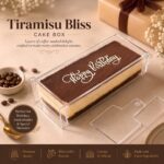 Tiramisu Bliss Transparent Cake BoX without lid - Image 3