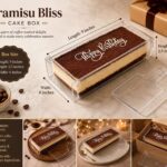 Tiramisu Bliss Transparent Cake BoX without lid - Image 2