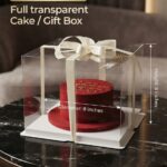 Full Transparent Cake / Gift Box (8” × 8” × 8”) )