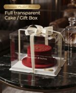 Full Transparent Cake / Gift Box (8” × 8” × 8”) ) - Image 3