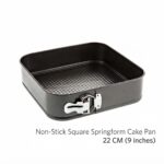 Non-Stick Square Springform Cake Pan 22 Cm (9 inches)