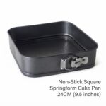 Non-Stick Square Springform Cake Pan 24 Cm (9.5 inches)