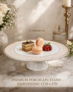 Premium Porcelain Cake and Dessert Stand - Image 2