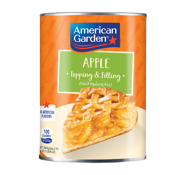 American Garden Apple Topping and Filling is a perfect choice to enhance your favorite treats and desserts. Drizzle over oatmeal, or yogurt, or use it as a pie filling for a comforting, homemade touch to your favorite recipes. Contains no artificial colors or artificial flavors, making this apple topping and filling the perfect addition to your dessert for any occasion. The easy-open packaging simplifies meal preparation, so you can enjoy freshly baked apple desserts without the fuss. Try our range of blueberry, strawberry, apple, and cherry toppings and fillings to create delightful and easy-to-prepare treats and desserts. Available size: 567g. American Garden Apple Topping and Filling 567g - Image 1