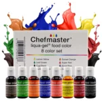 Chefmaster 8-color Kit Liqua-Gel Liquid Food Coloring (20 ml bottles) - Classic