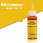 Chefmaster Neon Brite Yellow Gel Liquid Food Coloring 65g