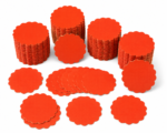 Scalloped Cake Board – Orange Color (7 Inches) - Image 4