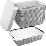 Disposable Aluminium Food Container with Lid – 1060Ml - Image 4