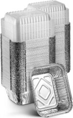 Disposable Aluminium Food Container with Lid – 1060Ml - Image 2