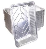 Disposable Aluminium Food Container with Lid – 1060Ml - Image 3