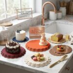 Scalloped Cake Board – Orange Color (7 Inches) - Image 3